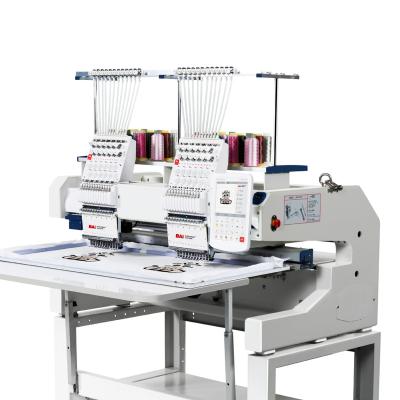 China Hotels BAI 12/15 Industrial Flat Double Head Needles Computer 400*450mm Embroidery Machine for sale