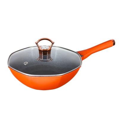 China New factory direct sales of aluminum alloy Maifan frying pan star anise stone non-stick frying pan for sale