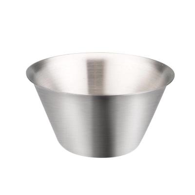 China Sustainable Sustainable Shaved Ice Cream Ice Cream Bowl Restaurant Sauce 304 Stainless Steel Bowl for sale