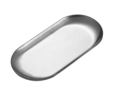 China Sustainable Nordic Style Stainless Steel Dessert Tray Towel Ornament Tray BBQ Tray for sale