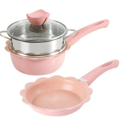 China Sustainable non-stick pan, flameless cooking pot, universal cooking pot product direct sales for sale