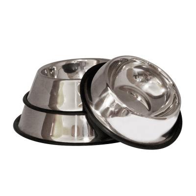 China Factory direct sale new product stainless steel 201 stainless steel pet feeding bowl sustainable multi size pet bowl for sale