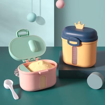 China BPA Free Hot Sale Food Grade BPA Free Baby Formula Milk Powder Snack Dispenser Portable Plastic Airtight Box for sale