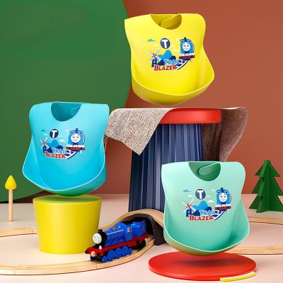 China Washable Kids Bib BPA Free Silicone Training Infant Drool Silicone Bib Feeding Baby Waterproof Silicone Baby Bib for sale