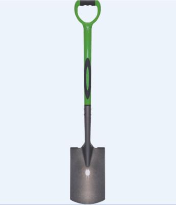 China Garden Shovel 11911 Steel Shovel With Steel Tube ERGO PVC Coated + TPR Handle for sale