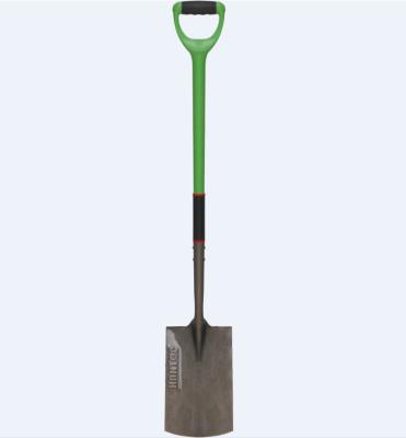 China Garden Shovel 12903&13904 Steel Shovel With Steel Tube ERGO PVC Coated + TPR Handle for sale