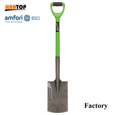 China Garden Shovel 11909 Steel Spade With SHORT Steel Tube PVC Coated + TPR Handle for sale