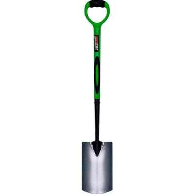 China Garden Shovel 11903 Steel Shovel With Steel Tube ERGO PVC Coated + TPR Handle for sale