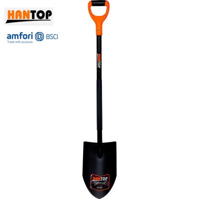 China High quality ergonomic shovel 21807 garden shovel all metal handle for sale