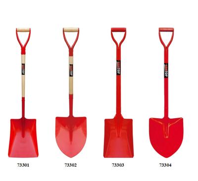 China Agriculture Shovel 73301-73304 Hantop Spain Type Shovel With Y Handle Iron Wood Handle Or Full Metal Handle for sale