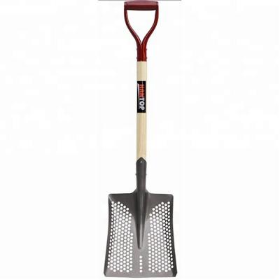 China 61408 Japan Style Square Heavy Duty Shovel With Wood Handle And Iron Y Handle for sale