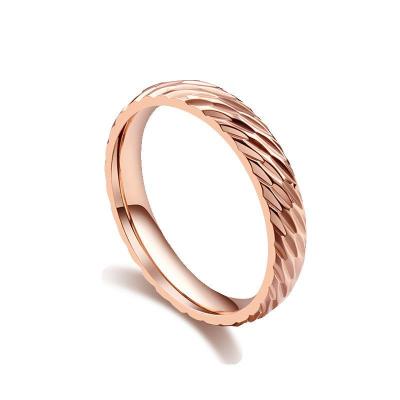 China Radiation And Corrosion Resistance Wholesale Dubai Gold Ring Designs Plain Stainless Steel Mounted Gold Engagement Couple Ring for sale