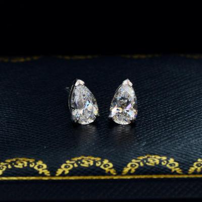 China 2020 Fashion TRENDY Earring Designs New Style Ladies s925 Simple CZ Diamond Earring Sterling Silver Stud for sale