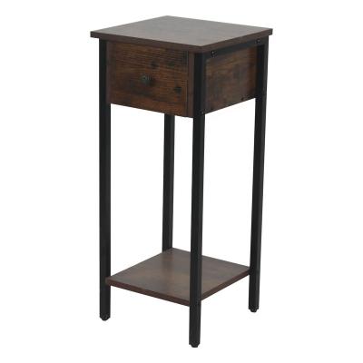 China Furniture Adjustable Melamine Cabinet Bathroom KD Wooden Bedside Table (Size) Storage Cabinet for sale