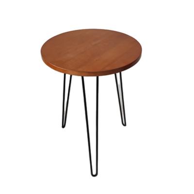 China (Size) KD adjustable round tripod leg table in the dining room furniture modern and simple decorative table, compact and portable for sale