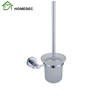 China Modern Hot Sale Bathroom Toilet Brush Holder Kit Cleaner Brass Hardware Accessories Wall Mounted Hanger for sale