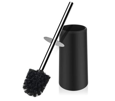 China Factory Sale Modern Toilet Brush Holder 304 Stainless Steel Long Handle Bowl Brush With Durable Scrubbing Bristles for sale