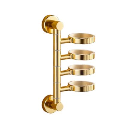 China Modern Wall Mount Hotel Price Bathroom Accessories Toothbrush Cup Holder for sale