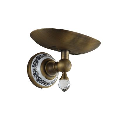 China Modern Antique Bathroom Brass Soap Metal Rack Soap Dish for sale