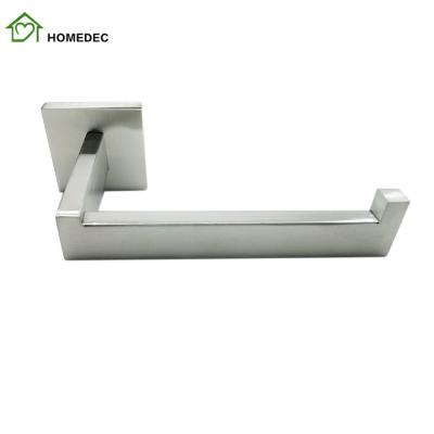 China Stainless Steel Self Adhesive Kitchen Stand Toilet Paper Roll Standing Paper Towel Holder for sale