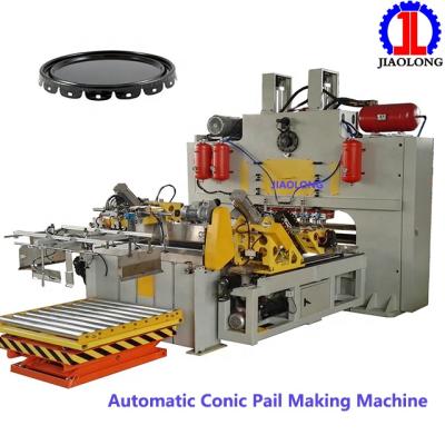 China Hot Sale 18-20L Automatic Beverage Paint Bucket Tin Can Lids Bucket Making Production Line for sale