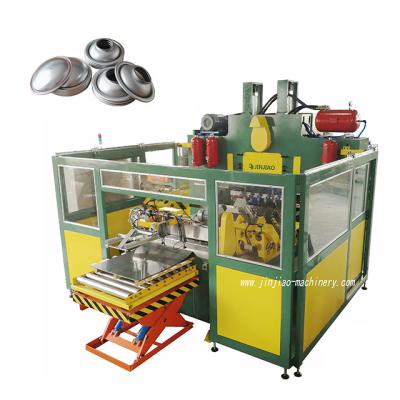 China Aerosol Chemical High Speed ​​Automatic Dome Bottom Lids Making Machine Production Line for sale