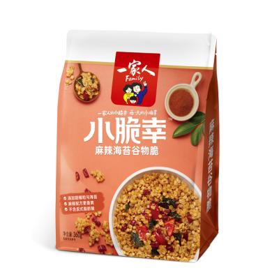 China Natural Popular Instant Granola 360g/BAG Spicy Granola With Seaweed Oat Granola for sale