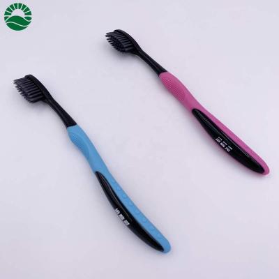 China Newspaper Wholesale Good Bamboo Charcoal Adult Plastic Toothbrush for sale