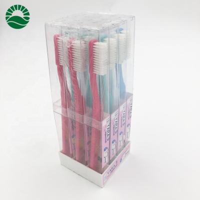 China Daily Plastic Toothbrush Box Packing Hot Sale In Africa Brand Market TARA Hard Stiffens Adult Toothbrush for sale