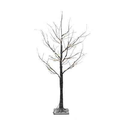 China 120cm Simulation Artificial Plastic Twig Plant Branch Artificial Home Decor Copper Wire Tree Light 120cm Warm White Led Copper Birch Wire Light Lamps for sale