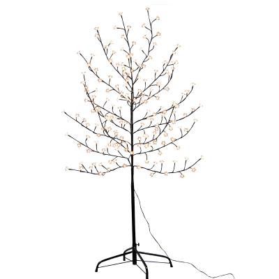 China 150cm Warm White Outdoor Christmas Artificial Flowers INDOOR Branches Cherry Blossom Tree Light Led Battery Operated for sale