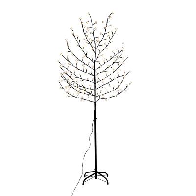 China 180cm Indoor Decorative Christmas Birch Outdoor Lighted Flower With Lights Artificial Cherry Blossom Tree For Wedding for sale