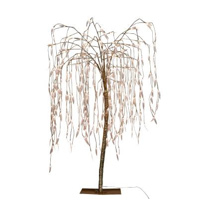 China Custom INDOOR Waterproof 250cm 170cm Color Christmas Decoration 250cm Outdoor Led Lighted Artificial Weeping Willow Light for sale