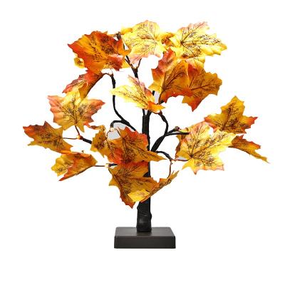 China 40cm Maple Tree Lights 40CM Room Party Wedding Table Decoration Simulate Artificial Maple Leaves Bonsai Branch Tree Festival Led Light for sale