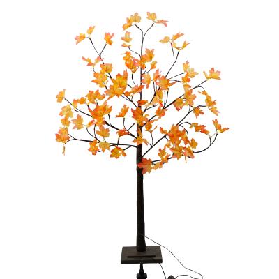 China 120cm Seasonal Maple Tree Light 120cm Decor Warm White Twig Branch Led Artificial Outdoor Maple Leaves Tree Yard Light for sale