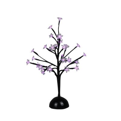 China 40cm Cherry Blossom Tree Lights 40CM Table Decoration Cherry Blossom Branches Bonsai Blossom Tree Lights Battery Operated Artificial Lamp for sale