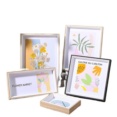 China Modern Stylish Home Decor Wall Art Picture Frames Sublimation Wooden Photo Frame for sale