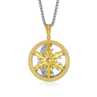 China Fashion 18k Gold Jewelry Chains Stainless Steel Czech Jewelry 14k Gold Diamond Pendant Necklace For Men for sale