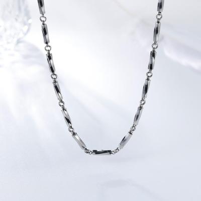 China Sporty/Fashion Wholesale Cheap Link Chain Stainless Steel Diamond Shaped Handmade Necklace Square for sale