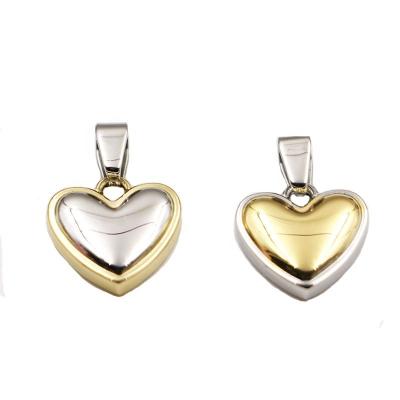 China TRENDY 14k OEM/ODM Customized 18k Gold Plated 316L Stainless Steel Heart Pendant Croc Charm 2021 for sale