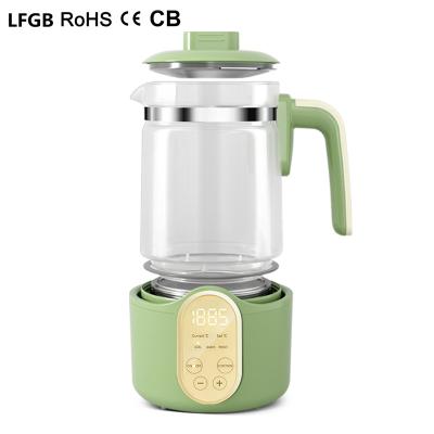 China 360 CE LFGB ROHS Degree CB Kettle Safeguard Family Electric Glass Tea Kettle Low Rotation Anti-dry Protection Glass Tea Family Health for sale