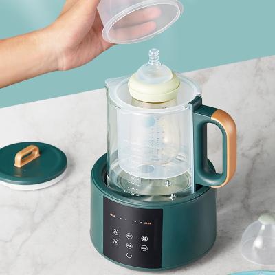 China 360 Degree Helper Kettle Morandi Color Glass Electric Tea Kettle Home Unique Luminous Display Inspirational Low Rotation for sale