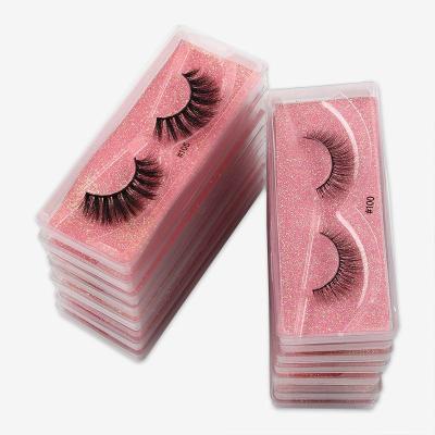 China Long natural eyelash mink whips 3d wholesale seller mink whips with private case for sale