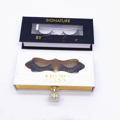 China Recycled materials magnectic eyelash jewelry boxes small plastic storage private label customized boxes for sale