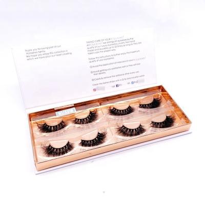 China Recycled Materials Wholesale Customized Empty Luxury Faux Mink Lashes Lashes Seller Private Label Packaging Lint Boxes for sale