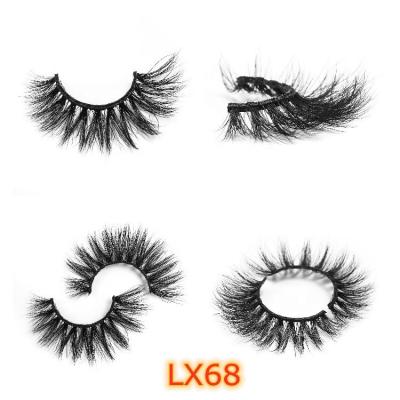 China criss-cross & High quality wholesale price natural 3d long lashes false eyelashes real mink eyelashes with normal packing for sale