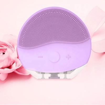 China Acne Treatment New Face Brush Private Label Silicone Vibrating Facial Cleansing Brush for sale