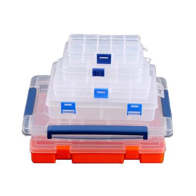 China Sustainable Button Storage Box Parts Plastic Transparent Sample Box Removable Accessories Tool Diy Classification for sale