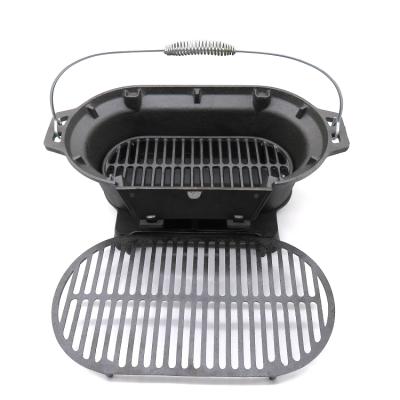 China Japanese BBQ Oven Iron Hibachi BBQ Grill Mini Table Top Charcoal Adjustable Size for sale