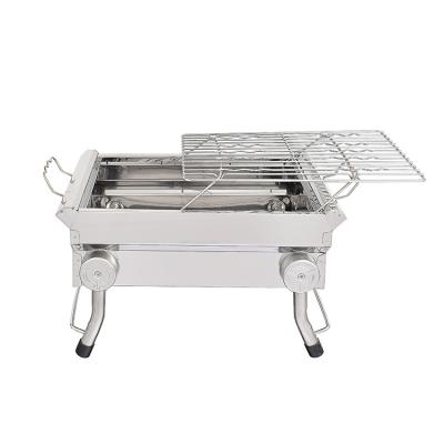 China Easily Assembled Outdoor Camping Portable Garden Stainless Steel BBQ Grill Smoker Folding BBQ Charcoal Grill for sale